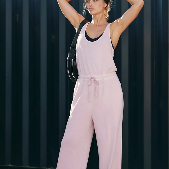 Wildfox Pants - Free People Movement One to Beat Sleeveless Onesie - NWOT Mauve size M